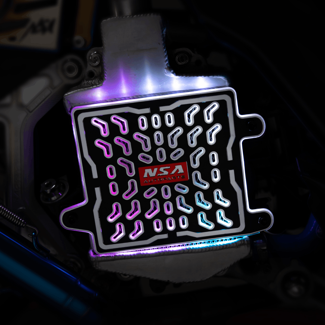COVER RADIATOR LED RGB TWO TONE SERIES VARIO STYLO PCX NMAX AEROX ADV LEXI NSA AUTOPARTS - foto 2