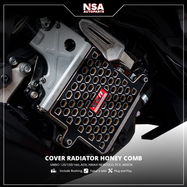 COVER RADIATOR HONEY COMB SERIES VARIO 110/125/150/160,PCX 150/160, NSA COVER RADIATOR HRC - foto 4