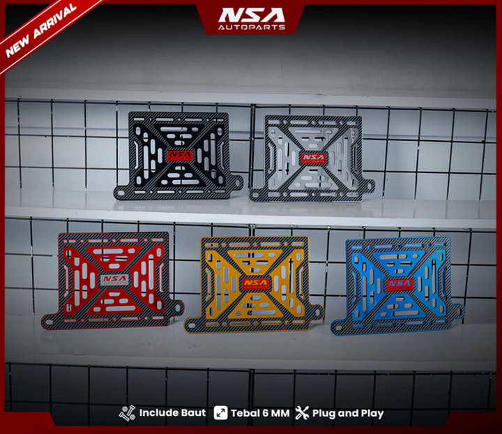 COVER RADIATOR CYPHER TYPE CARBON VARIO STYLO PCX NMAX AEROX ADV LEXI NSA AUTOPARTS - foto 4