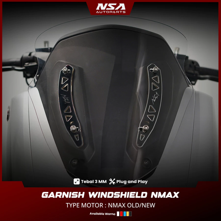 Garnish Windshield NMAX Old New Bracket Windshield NMAX Aksesoris Yamaha NMAX NSA PERFORMANCE - foto 3