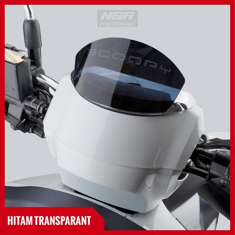 NSA AKSESORIS SCOOPY VISOR SCOOPY AKRILIK NEW CANOPY SCOOPI 2021-2023 GARNISH TAMENG DEPAN SCOOPY TERBARU VARIASI KEREN MOTOR SCOOPY