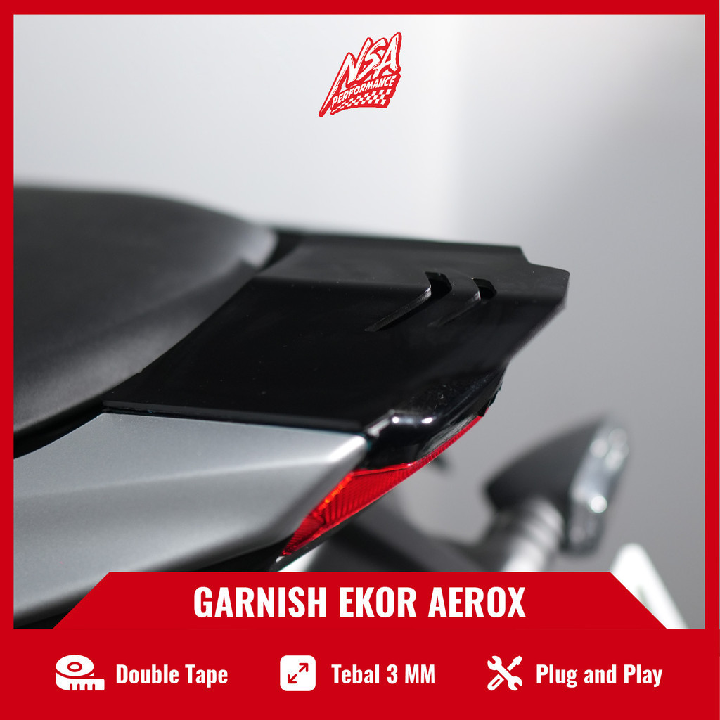 NSA Garnish Lampu Belakang Aerox New Canopy Stoplamp AEROX NEW AKSESORIS MOTOR garnish lampu aerox NSA PERFORMANCE