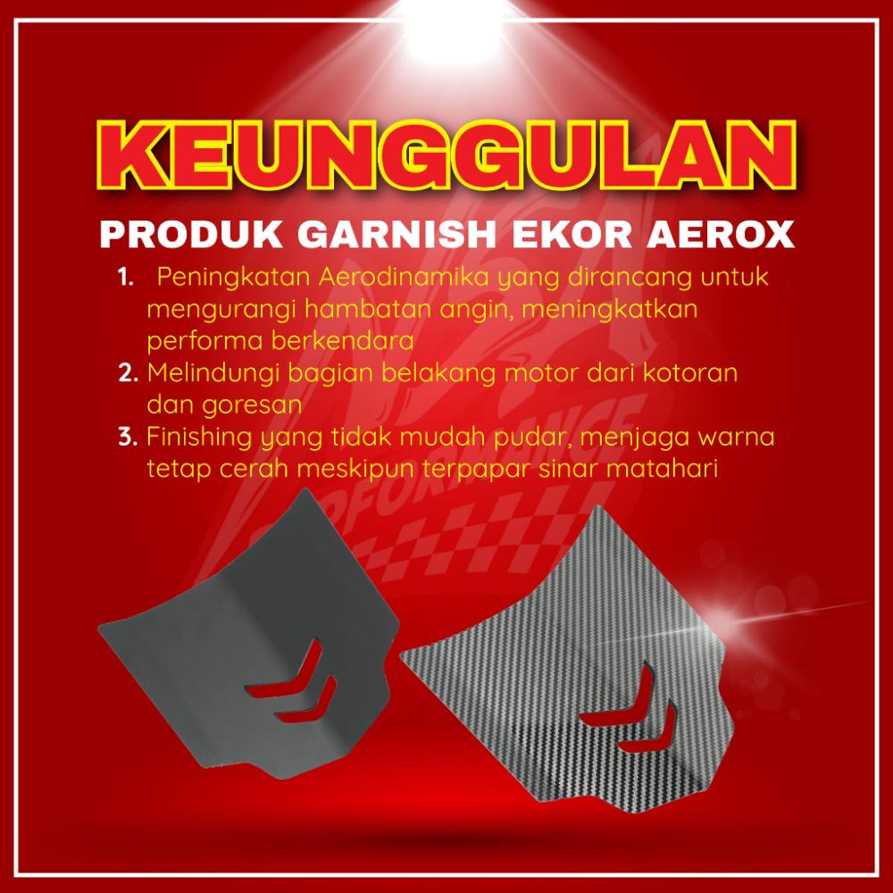 NSA Garnish Lampu Belakang Aerox New Canopy Stoplamp AEROX NEW AKSESORIS MOTOR garnish lampu aerox NSA PERFORMANCE - foto 2