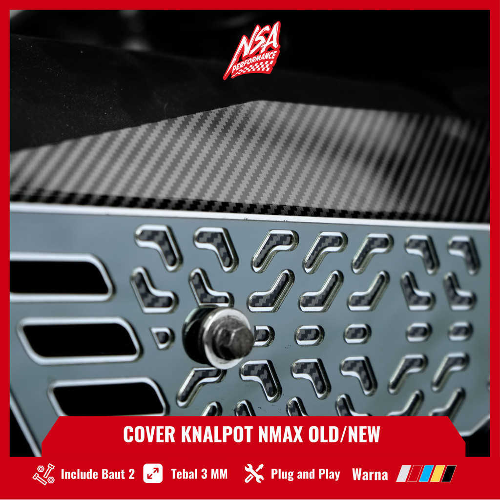 NSA COVER KNALPOT NMAX NEW / OLD LIMITED EDITION SERIES TUTUP KNALPOT NMAX NEW TAMENG KANLPOT NMAX NEW PELINDUNG KNALPOT NMAX NEW AKSESORIS NMA NEW VARIASI NMAX NEW MODIFIKASIU NMAX NEW COVER KENALPOT NMAX NEW / OLD - foto 3