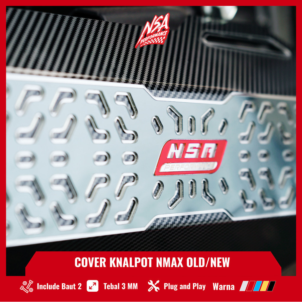 NSA COVER KNALPOT NMAX NEW / OLD LIMITED EDITION SERIES TUTUP KNALPOT NMAX NEW TAMENG KANLPOT NMAX NEW PELINDUNG KNALPOT NMAX NEW AKSESORIS NMA NEW VARIASI NMAX NEW MODIFIKASIU NMAX NEW COVER KENALPOT NMAX NEW / OLD - foto 4