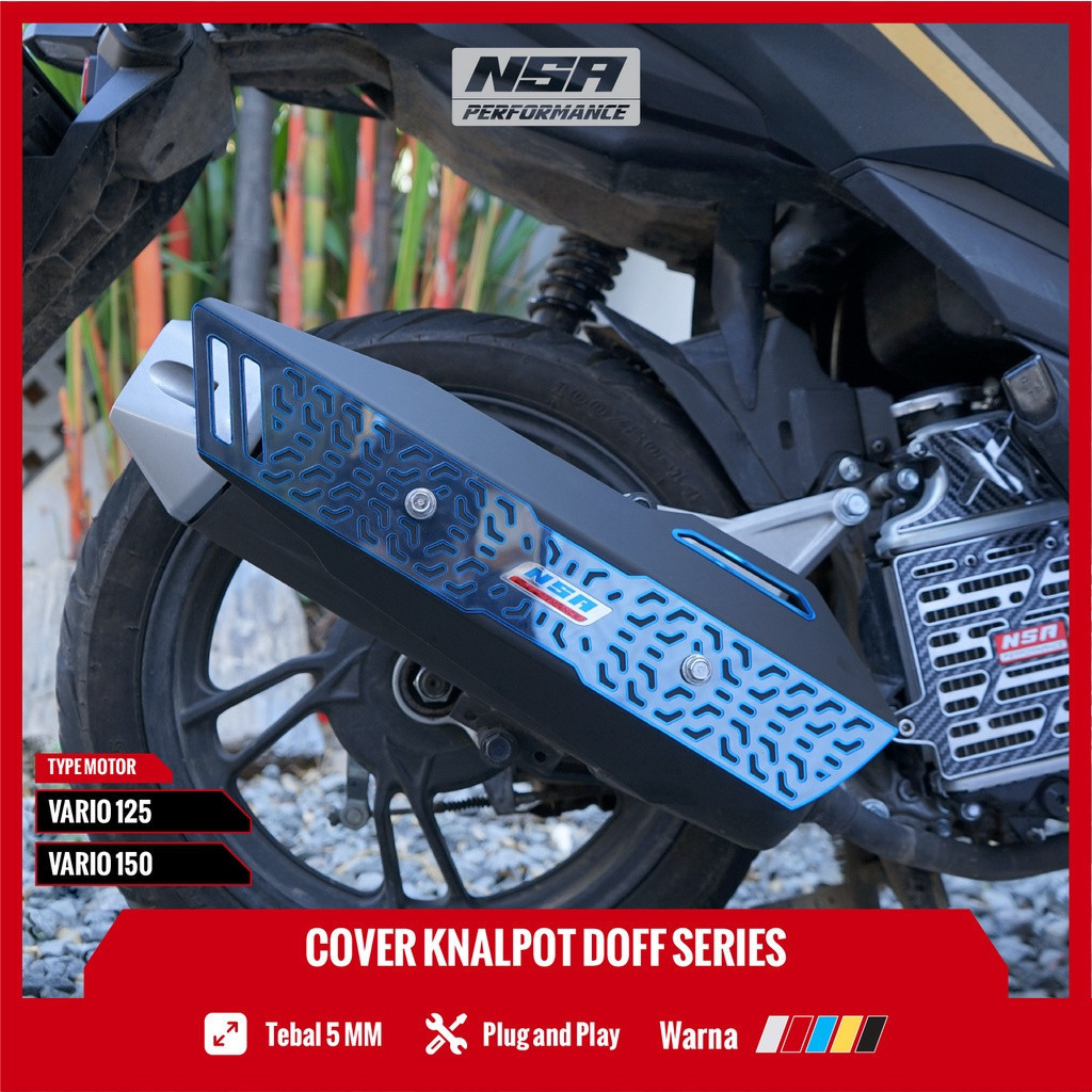 NSA COVER KNALPOT VARIO 125 150 DOFF & CARBON SERIES TUTUP KNALPOT VARIO 125 150 TAMENG KNALPOT VARIO 125 150 COVER KNALPOT VARIO 125 150 ORIGINAL TUTUP KNALPOT VARIO CLICK - foto 2
