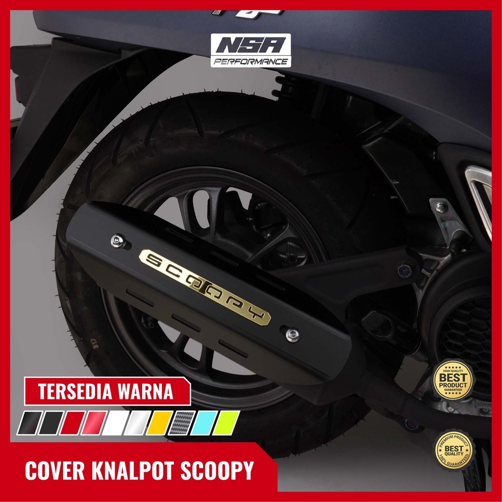NSA COVER KNALPOT SCOOPY Tutup Knalpot All Honda Scoopy  AKSESORIS MOTOR SCOOPY NSA PERFORMANCE