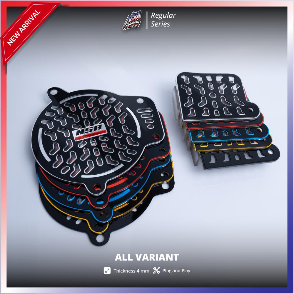 NSA COVER CVT BLACK SERIES YAMAHA Nmax Aerox Tutup Cvt Yamaha Aksesoris Motor NSA PERFORMANCE - foto 4