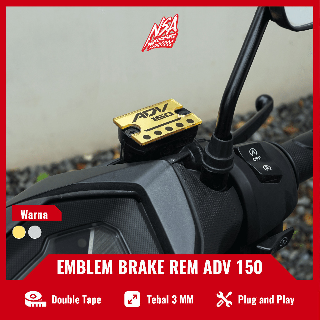 NSA EMBLEM BRAKE REM GARNISH MOTOR ADV 150 - foto 2