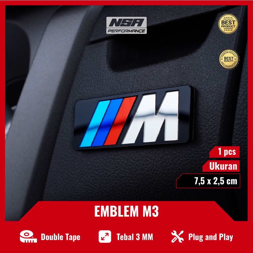 NSA 1PCS EMBLEM BMW M3 LOGO - foto 2
