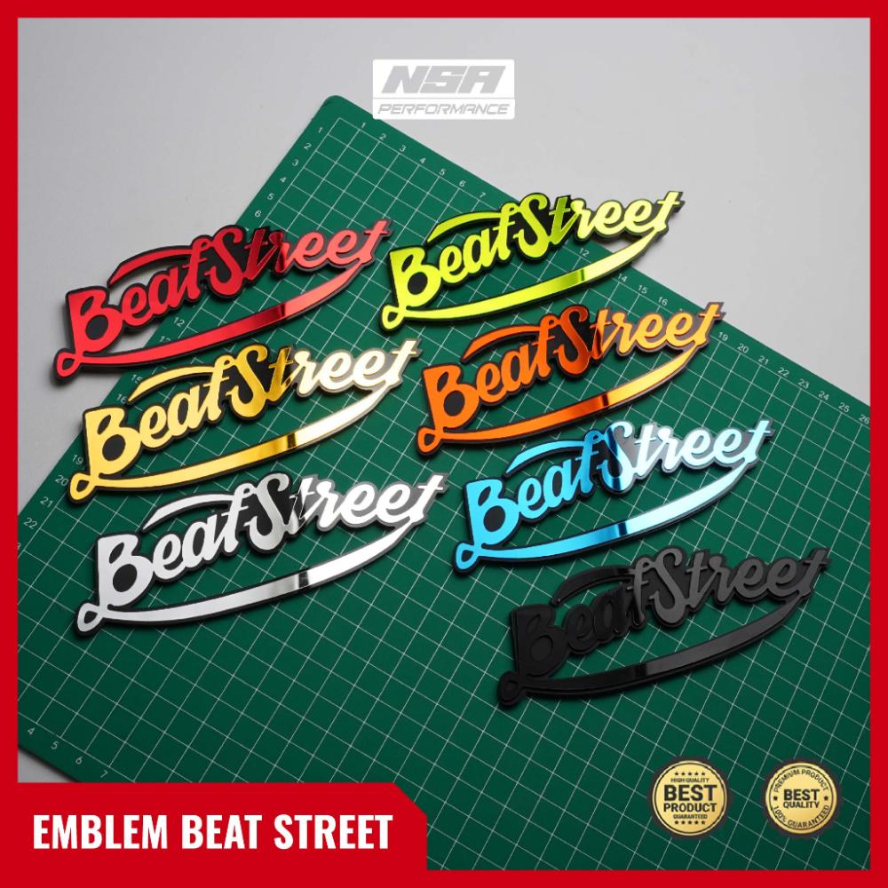 NSA 2PCS EMBLEM BEAT STREET STIKER TIMBUL 3D - foto 2