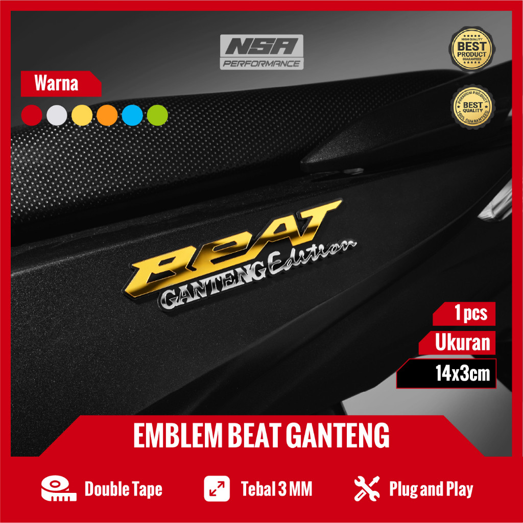 NSA 1 PCS EMBLEM BEAT GANTENG EDITION LOGO