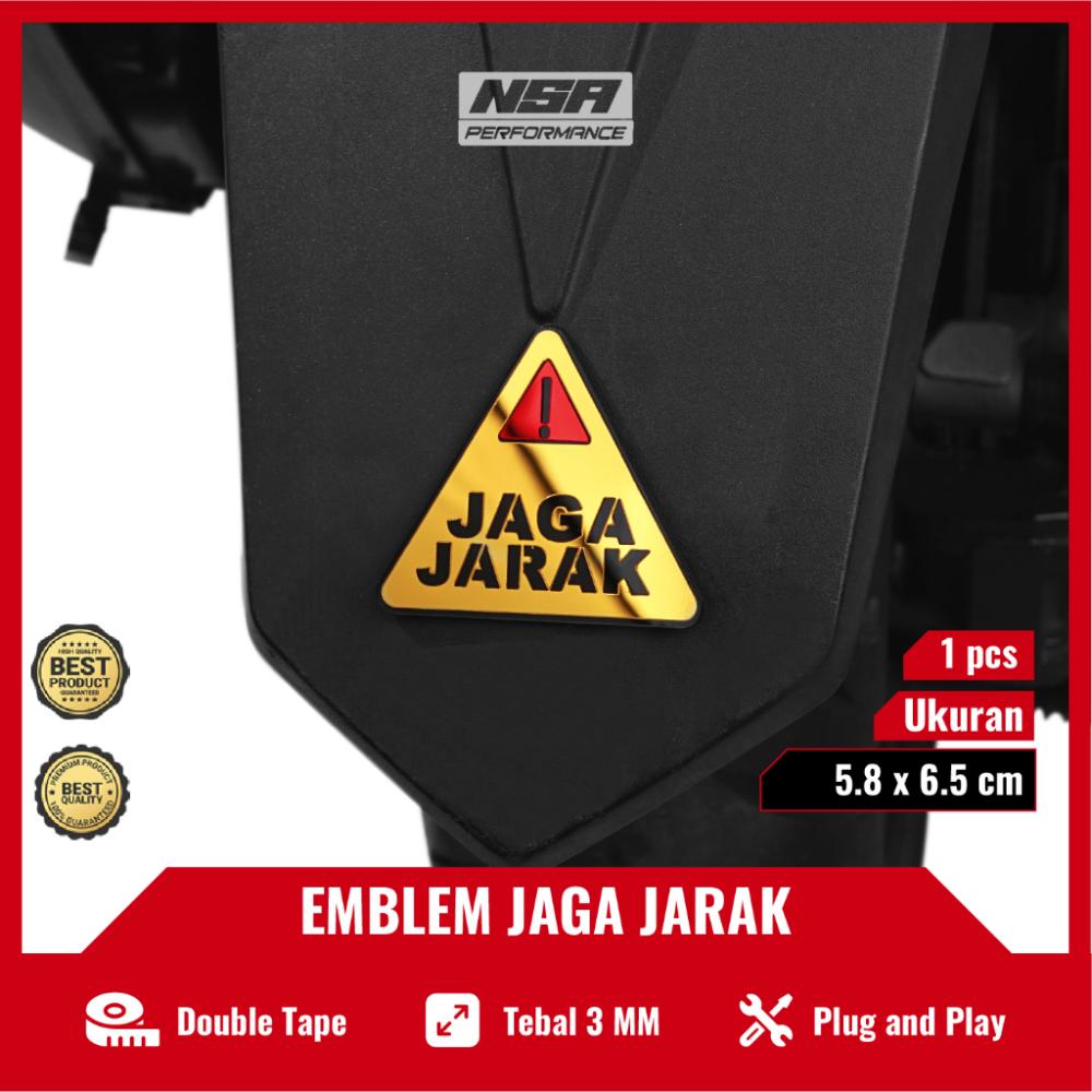 NSA 1PCS EMBLEM NO SMOKING DAN JAGA JARAK - foto 2