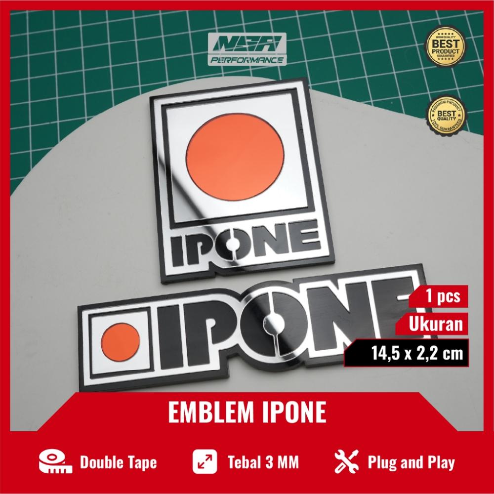 NSA Emblem Motor Logo IPONE Japan Stiker Timbul Motor - foto 3