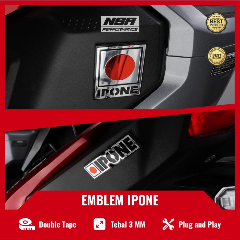 NSA Emblem Motor Logo IPONE Japan Stiker Timbul Motor - foto 4