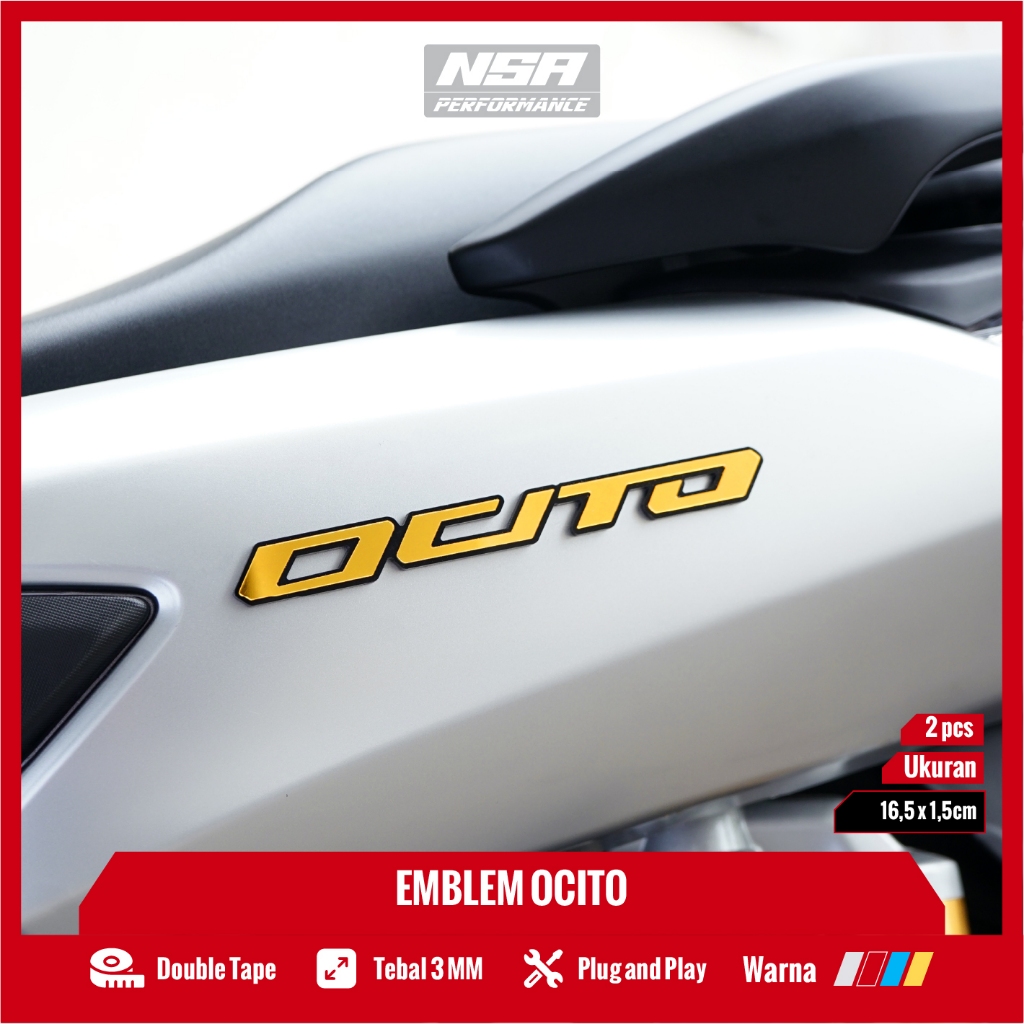 NSA EMBLEM OCITO STIKER TIMBUL 3D - foto 2
