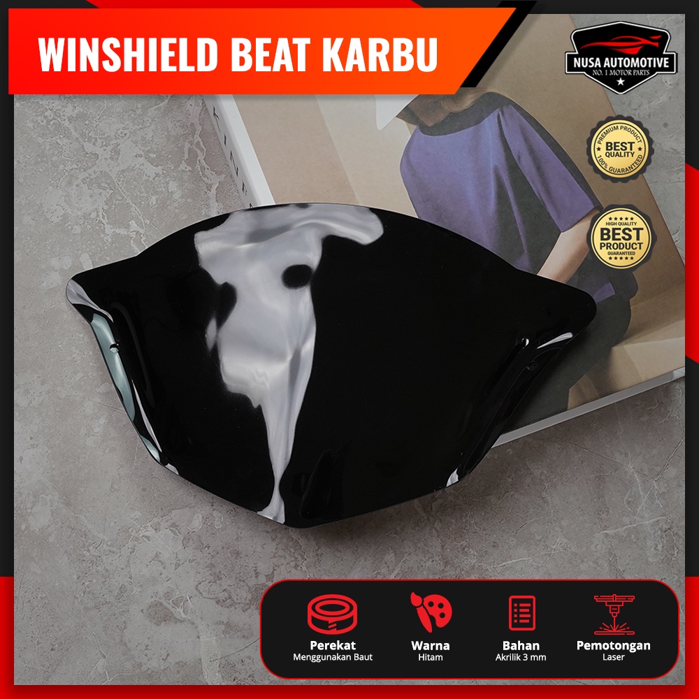 NSA WINDSHIELD / VISOR BEAT KARBU 2008