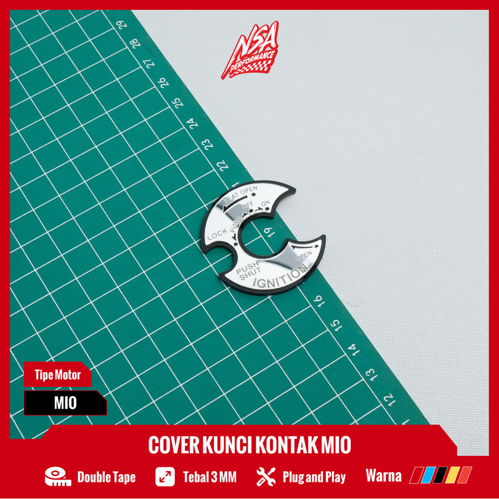 NSA EMBLEM COVER KUNCI KONTAK MOTOR (UNIVERSAL) - foto 3