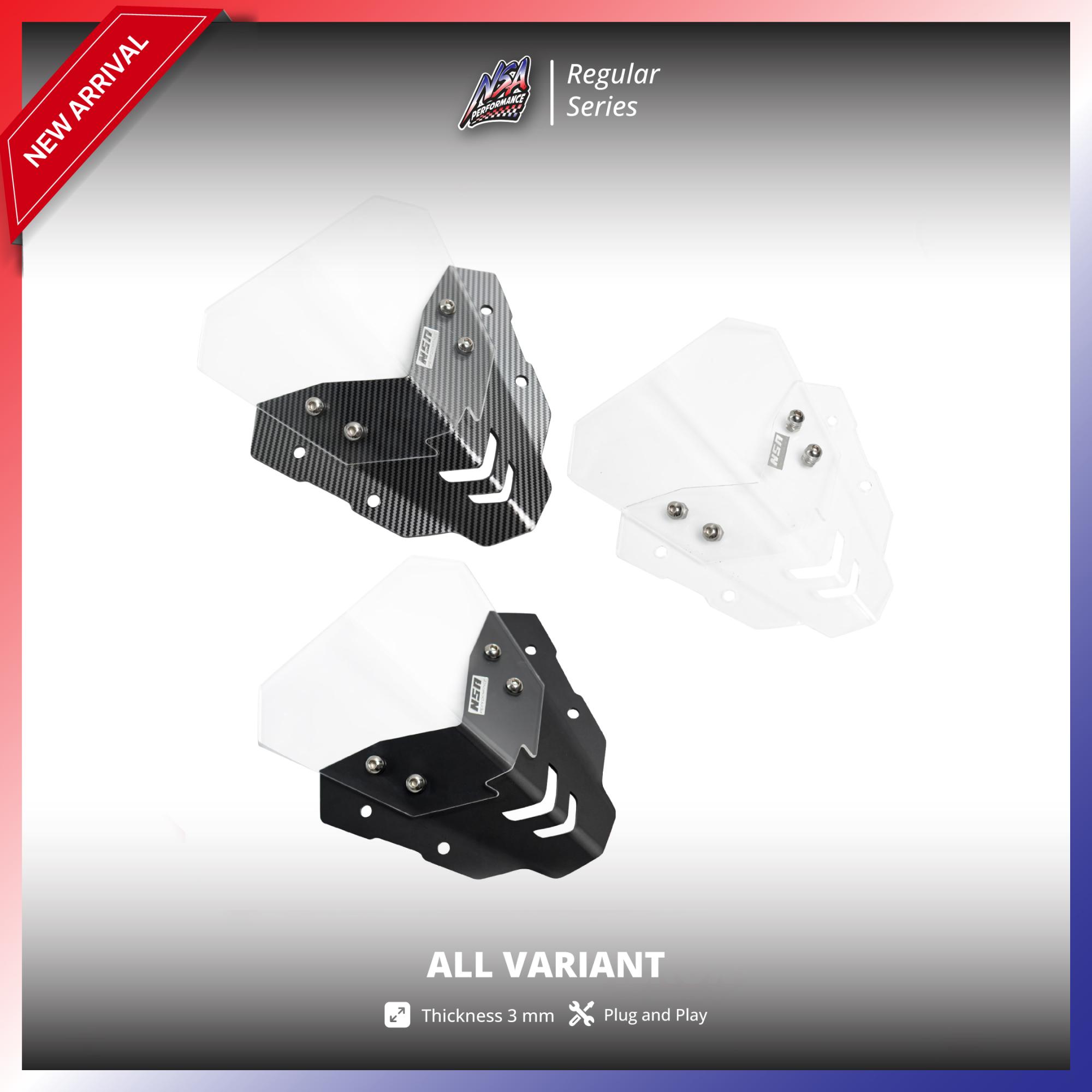 NSA Windshield Aerox Double Layer Visor Aerox Double Layer Aksesoris Motor Aerox - foto 4