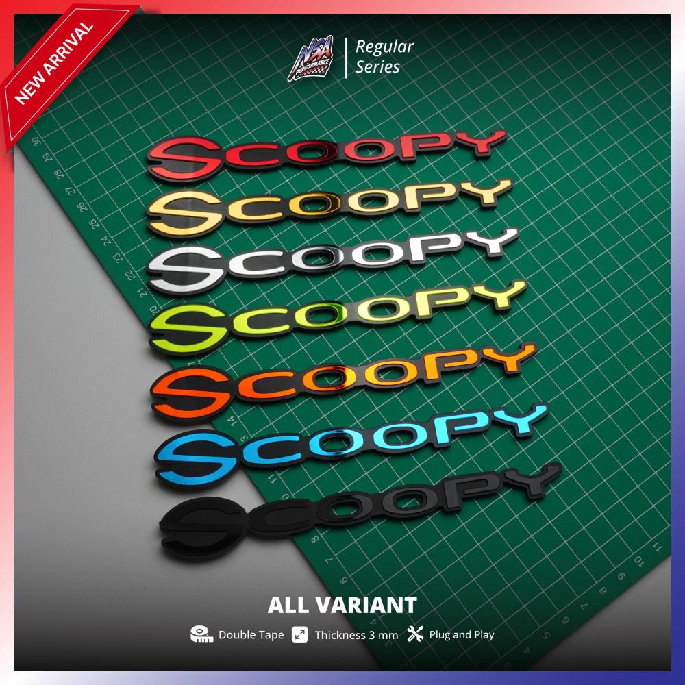 NSA EMBLEM SCOOPY 3D TIMBUL LOGO SCOOPY DONAT - foto 4