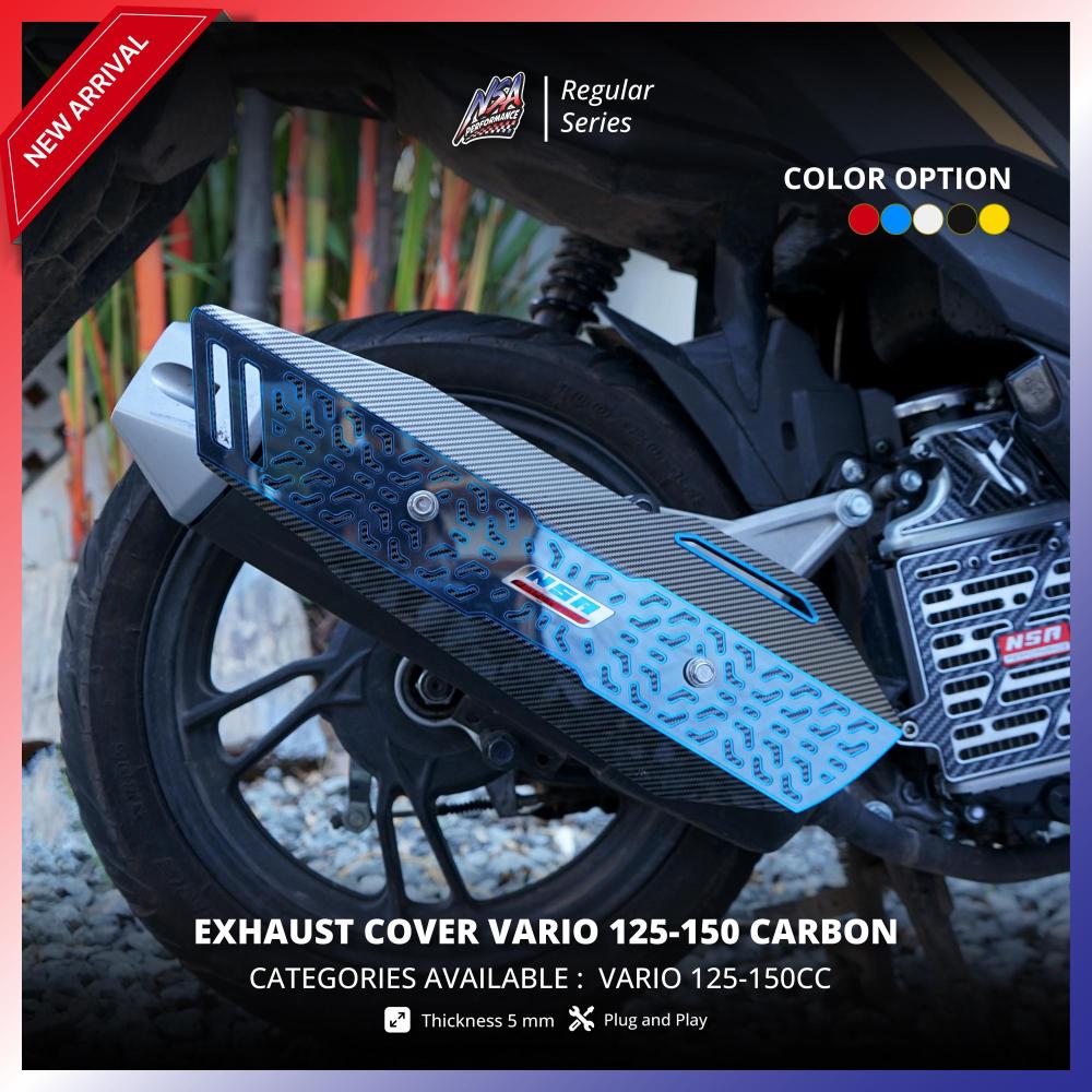 NSA COVER KNALPOT VARIO 125 150 NEW CARBON TWOTONE SERIES - foto 2