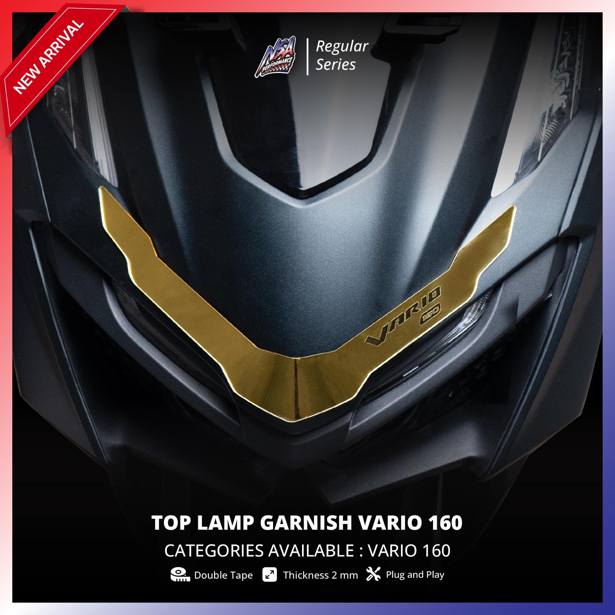 NSA Aksesoris VARIO 160 Garnish Headlight Headlamp Lampu depan - foto 2