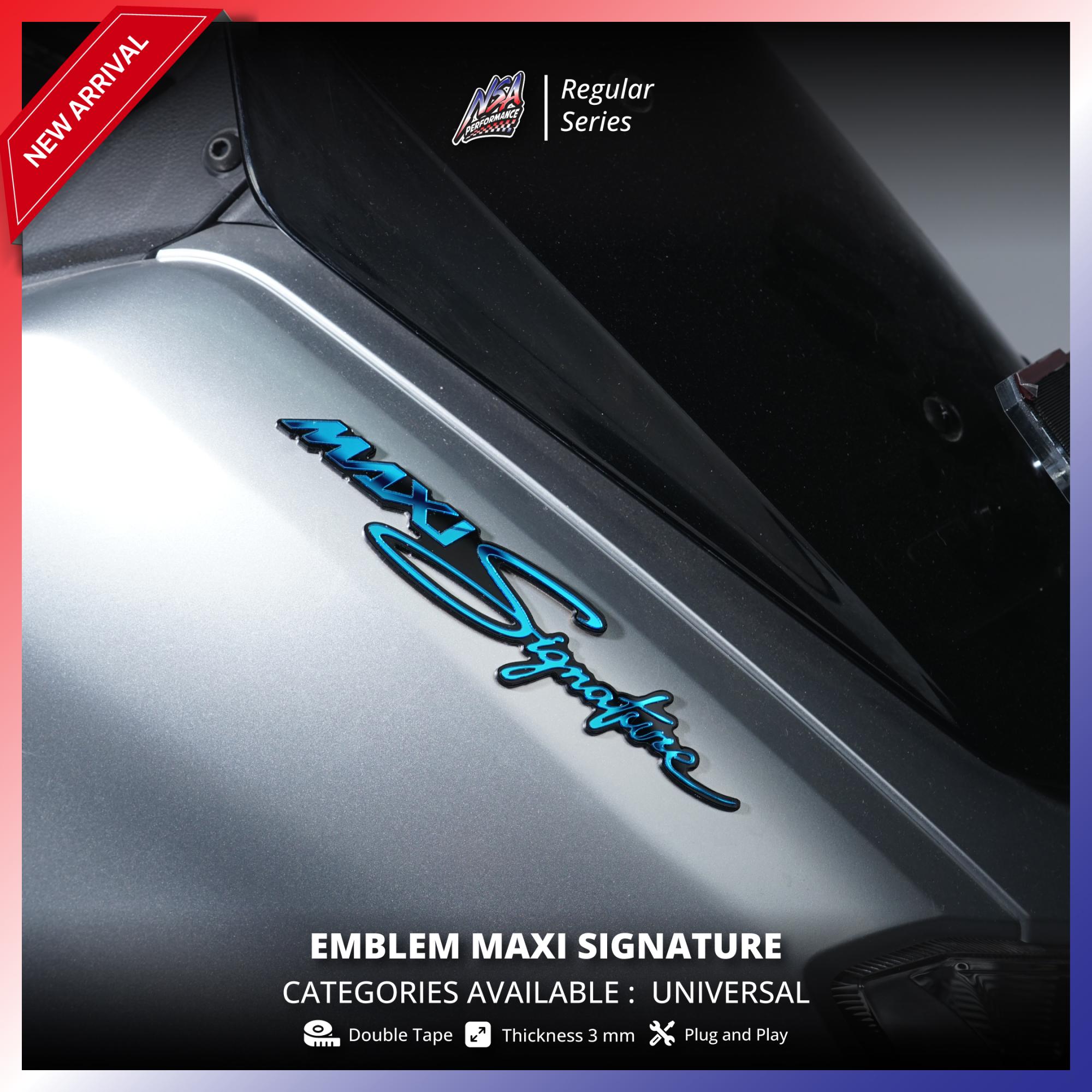 NSA 1PCS EMBLEM MAXI SIGNATURE NMAX XMAX LOGO MAXI - foto 3