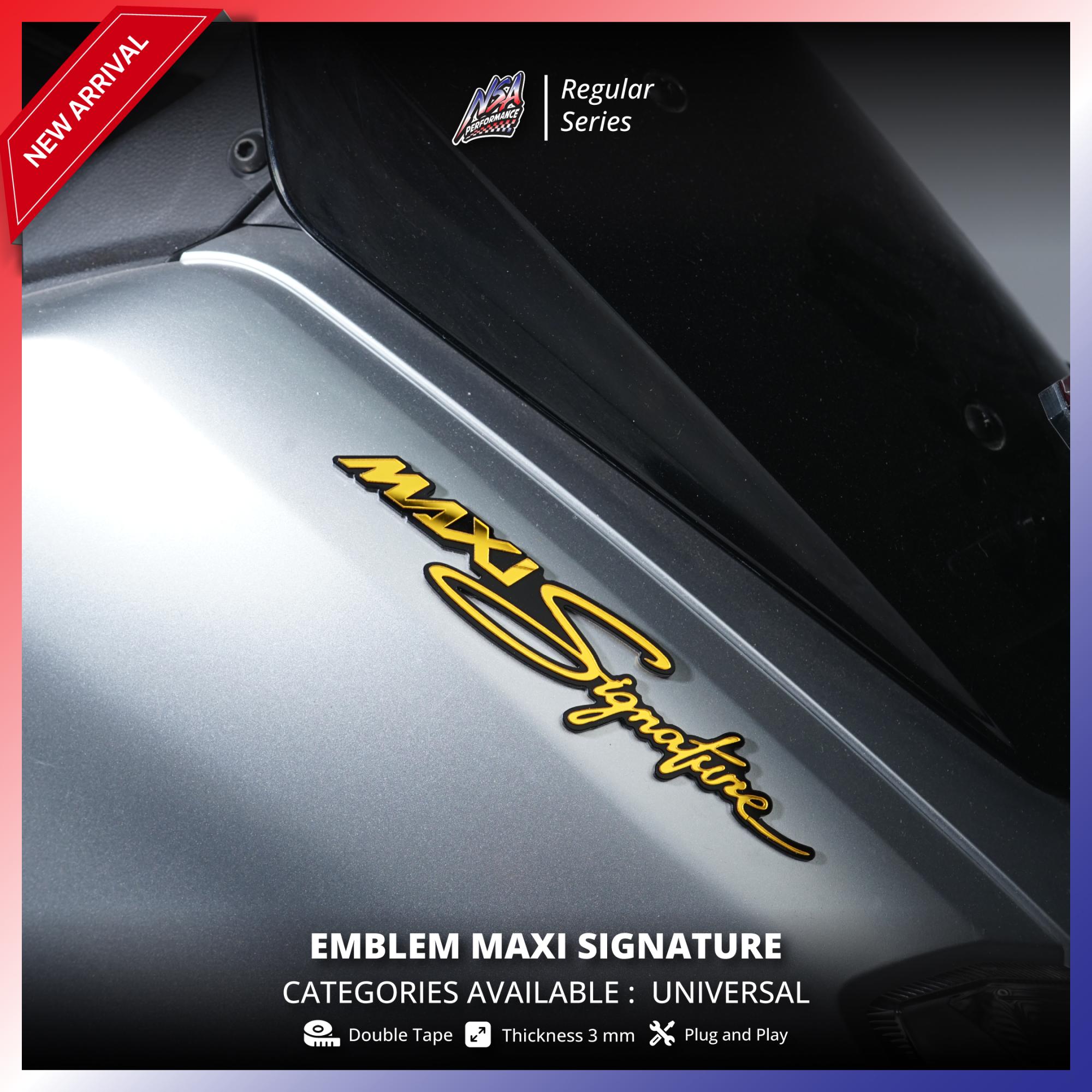 NSA 1PCS EMBLEM MAXI SIGNATURE NMAX XMAX LOGO MAXI - foto 4