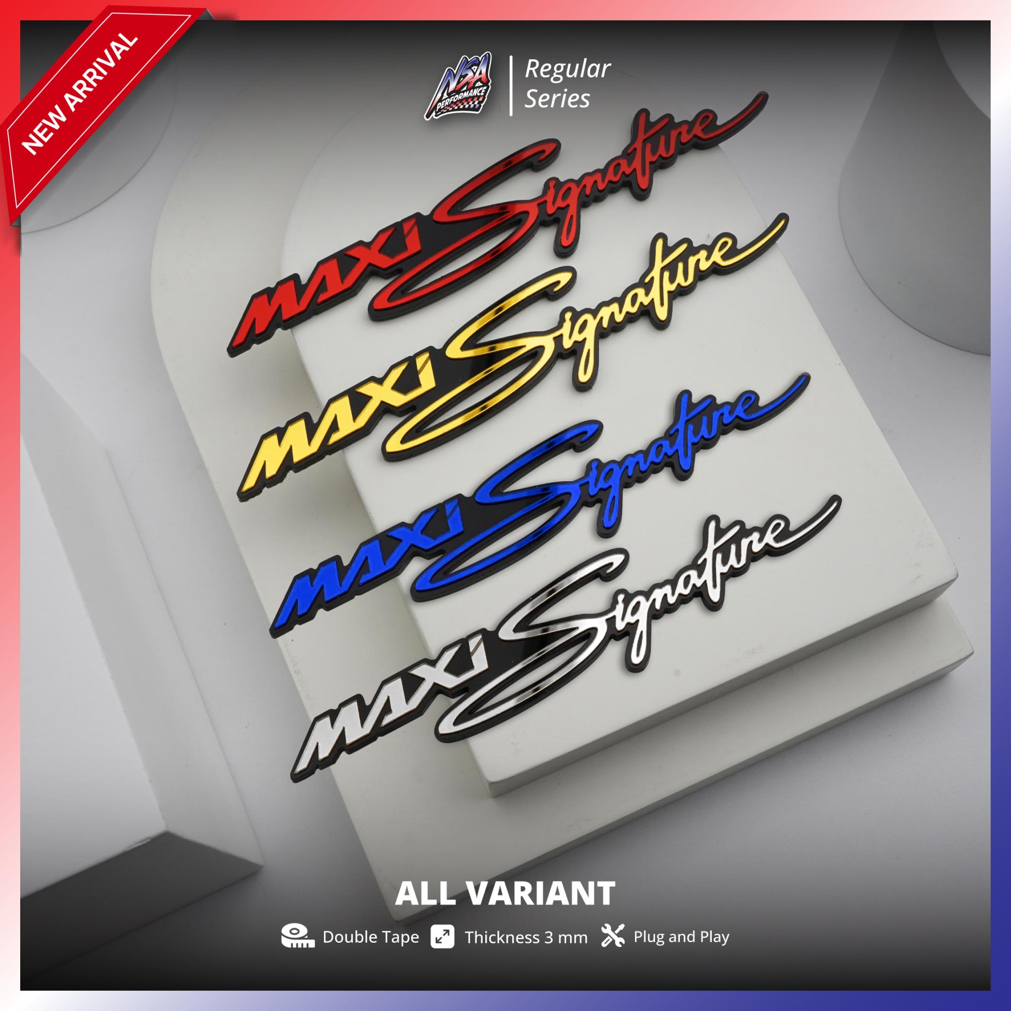 NSA 1PCS EMBLEM MAXI SIGNATURE NMAX XMAX LOGO MAXI - foto 5