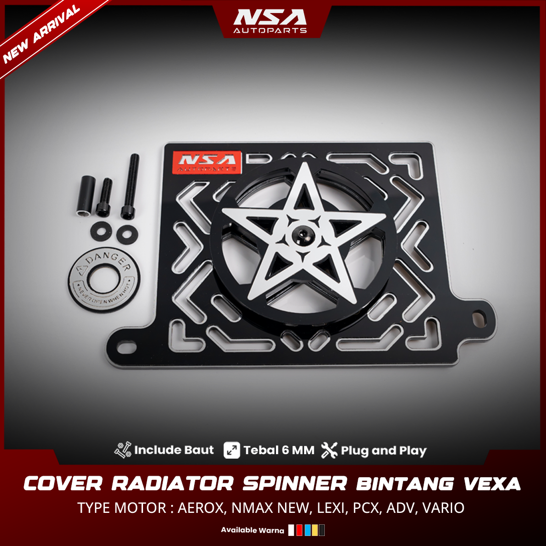 COVER RADIATOR SPINNER BINTANG VEXA - foto 2