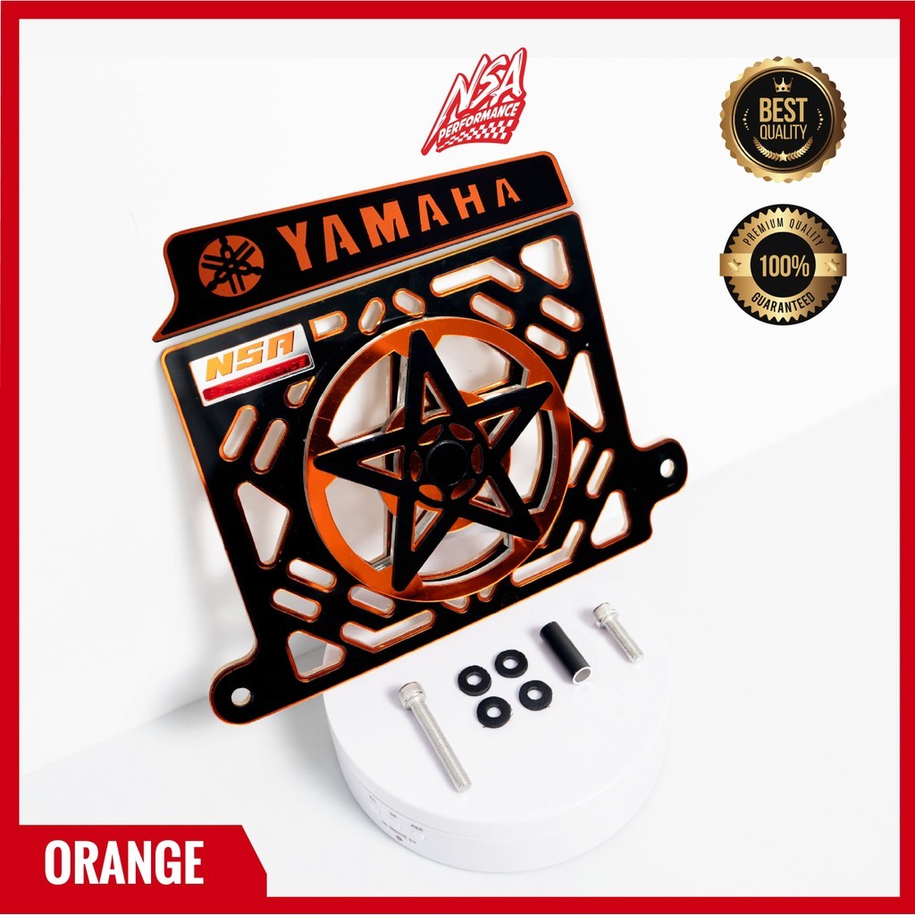 NSA PAKETAN COVER RADIATOR SPINER BINTANG TIPE BLACK SERIES NMAX AEROX LEXI NMAX AEROX LEXI TUTUP RADIATOR SPINER BINTANG PAKETAN YAMAHA AKSESORIS MOTOR NSA PERFORMANCE - foto 13