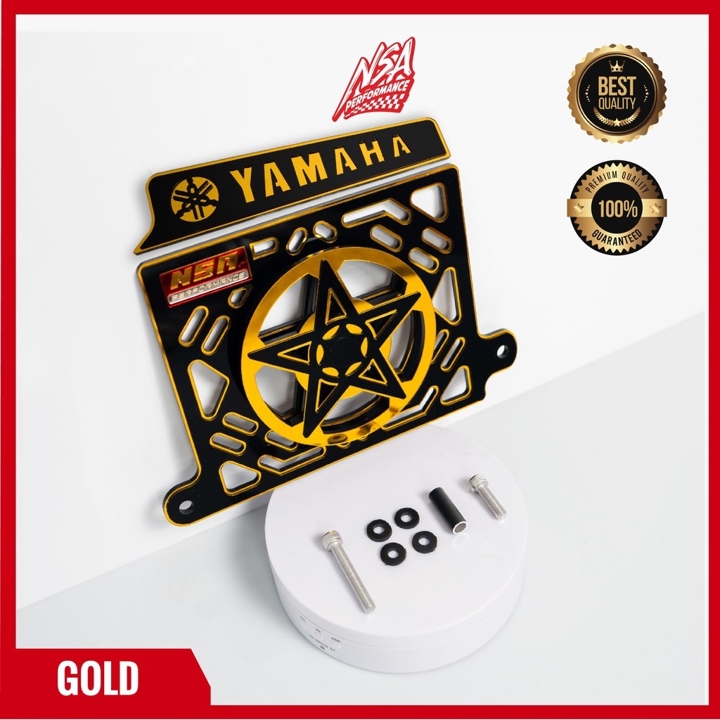 NSA PAKETAN COVER RADIATOR SPINER BINTANG TIPE BLACK SERIES NMAX AEROX LEXI NMAX AEROX LEXI TUTUP RADIATOR SPINER BINTANG PAKETAN YAMAHA AKSESORIS MOTOR NSA PERFORMANCE - foto 14