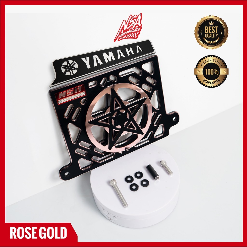NSA PAKETAN COVER RADIATOR SPINER BINTANG TIPE BLACK SERIES NMAX AEROX LEXI NMAX AEROX LEXI TUTUP RADIATOR SPINER BINTANG PAKETAN YAMAHA AKSESORIS MOTOR NSA PERFORMANCE - foto 15