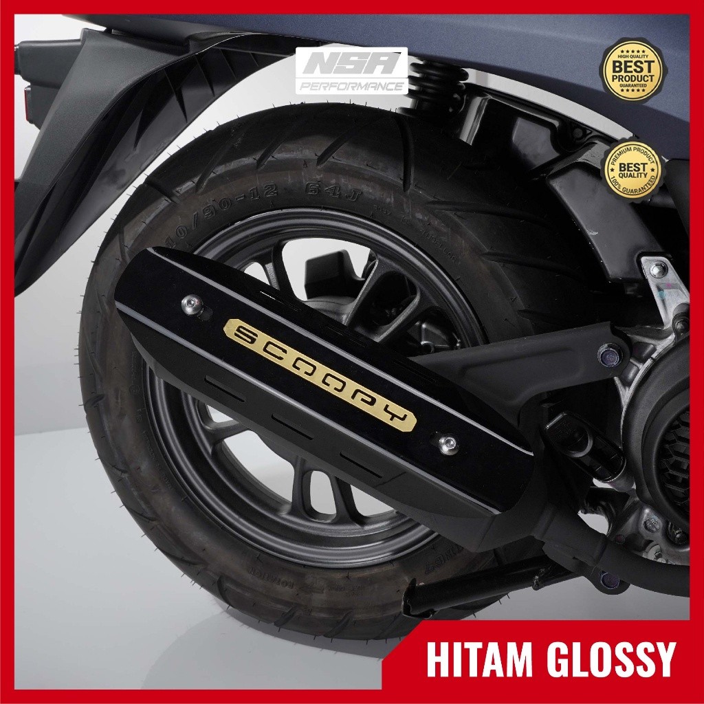 NSA COVER KNALPOT SCOOPY Tutup Knalpot All Honda Scoopy  AKSESORIS MOTOR SCOOPY NSA PERFORMANCE - foto 7