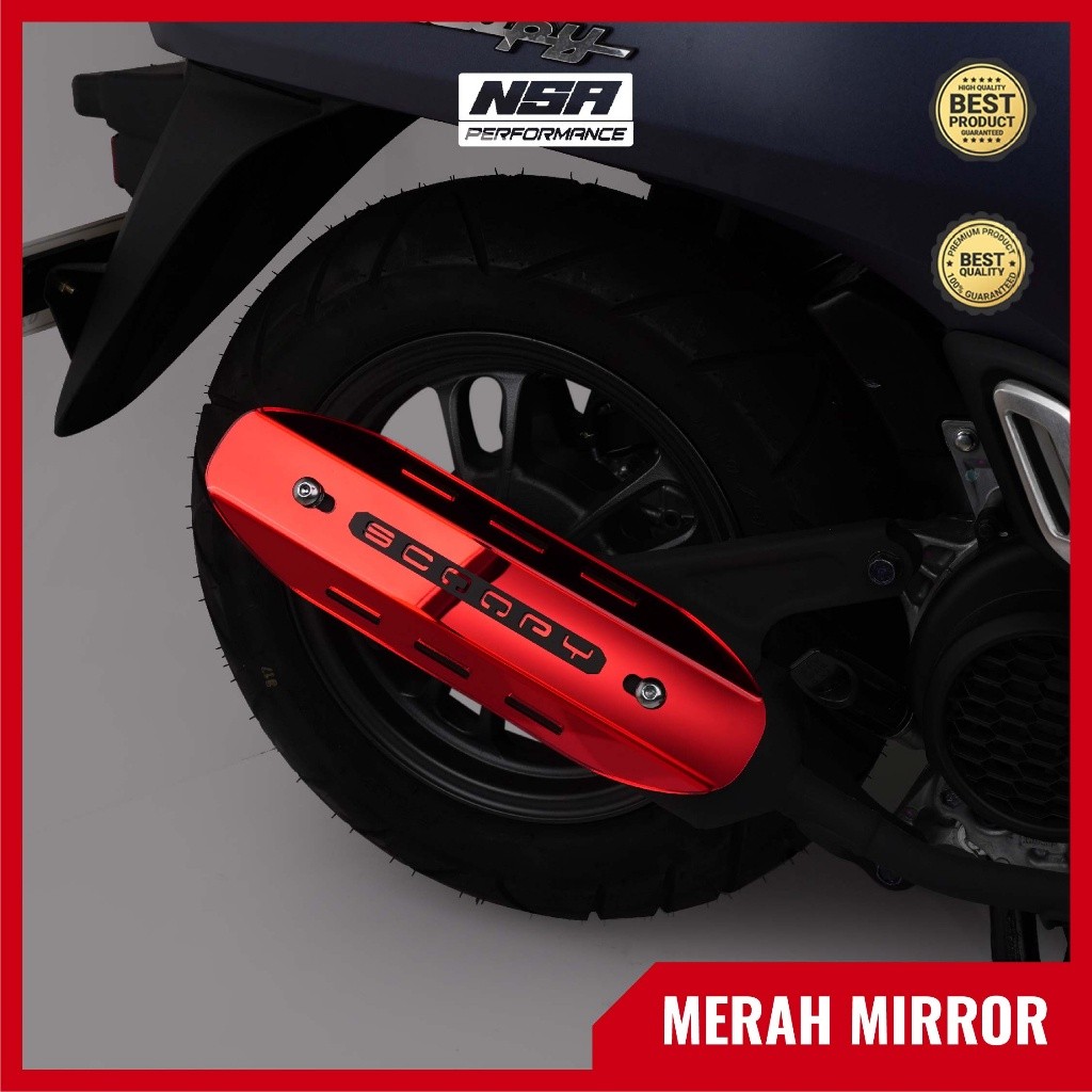 NSA COVER KNALPOT SCOOPY Tutup Knalpot All Honda Scoopy  AKSESORIS MOTOR SCOOPY NSA PERFORMANCE - foto 8