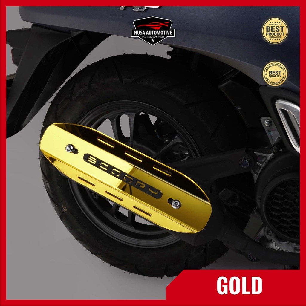 NSA COVER KNALPOT SCOOPY Tutup Knalpot All Honda Scoopy  AKSESORIS MOTOR SCOOPY NSA PERFORMANCE - foto 10