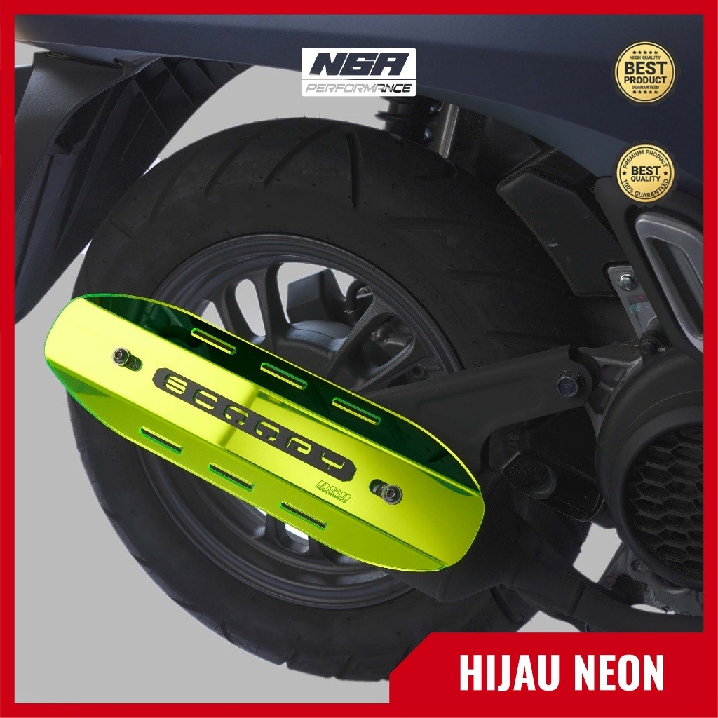 NSA COVER KNALPOT SCOOPY Tutup Knalpot All Honda Scoopy  AKSESORIS MOTOR SCOOPY NSA PERFORMANCE - foto 12