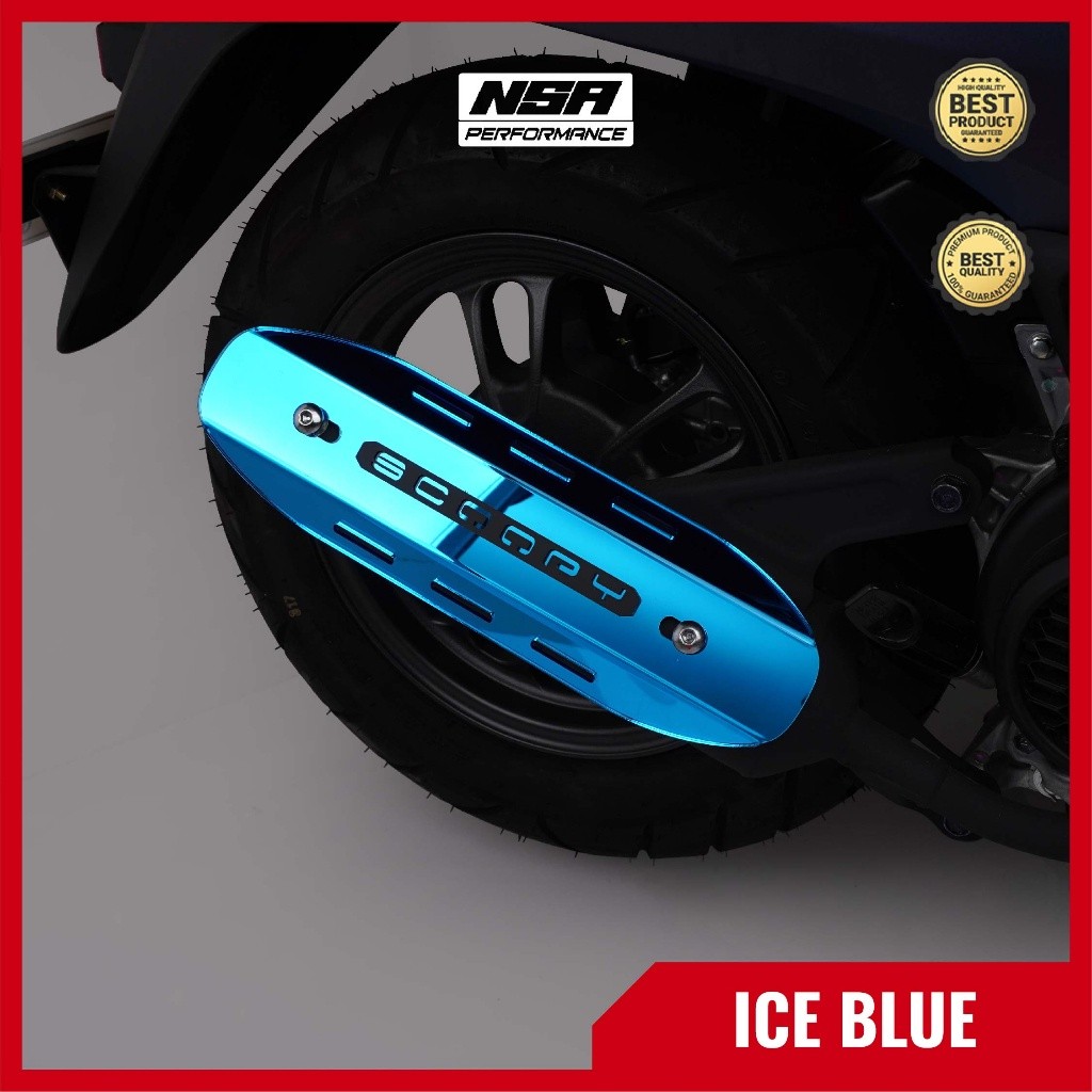 NSA COVER KNALPOT SCOOPY Tutup Knalpot All Honda Scoopy  AKSESORIS MOTOR SCOOPY NSA PERFORMANCE - foto 14