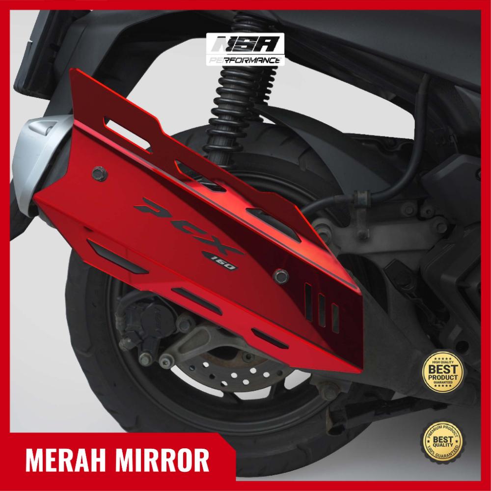 NSA COVER KNALPOT PCX 160 Muffler Tutup Knalpot PCX 160 AKSESORIS MOTOR HONDA PCX 160 NSA PERFORMANCE - foto 5