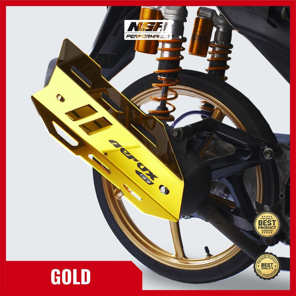 NSA COVER KNALPOT AEROX OLD/NEW Tutup Knalpot Aerox 155 AKSESORIS MOTOR AEROX NSA PERFORMANCE - foto 7