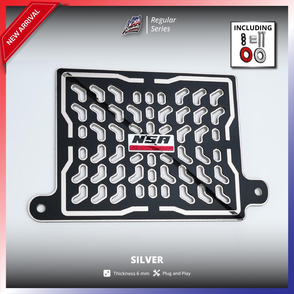 NSA COVER RADIATOR HONDA 160 TwoTone Black Series Tutup Radiator VARIO PCX NMAX AEROX ADV LEXI STYLO Aksesoris Motor NSA PERFORMANCE - foto 6