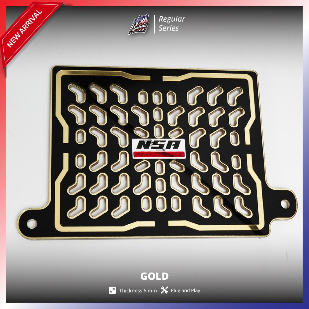 NSA COVER RADIATOR HONDA 160 TwoTone Black Series Tutup Radiator VARIO PCX NMAX AEROX ADV LEXI STYLO Aksesoris Motor NSA PERFORMANCE - foto 7