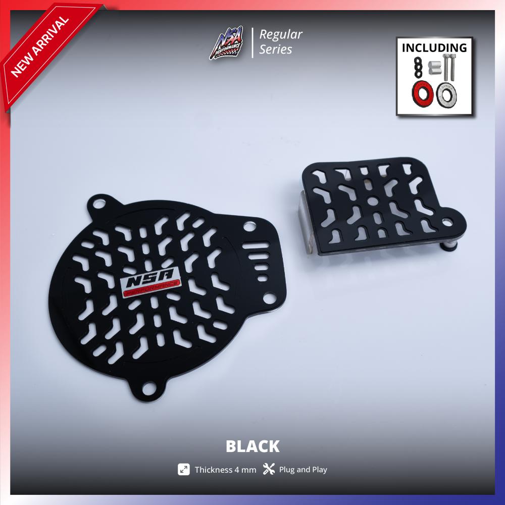 NSA COVER CVT BLACK SERIES YAMAHA Nmax Aerox Tutup Cvt Yamaha Aksesoris Motor NSA PERFORMANCE - foto 7