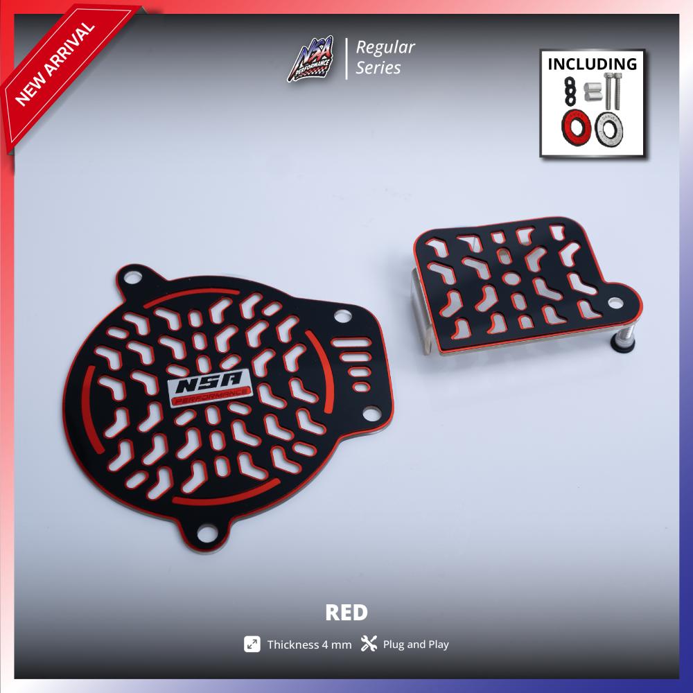 NSA COVER CVT BLACK SERIES YAMAHA Nmax Aerox Tutup Cvt Yamaha Aksesoris Motor NSA PERFORMANCE - foto 8