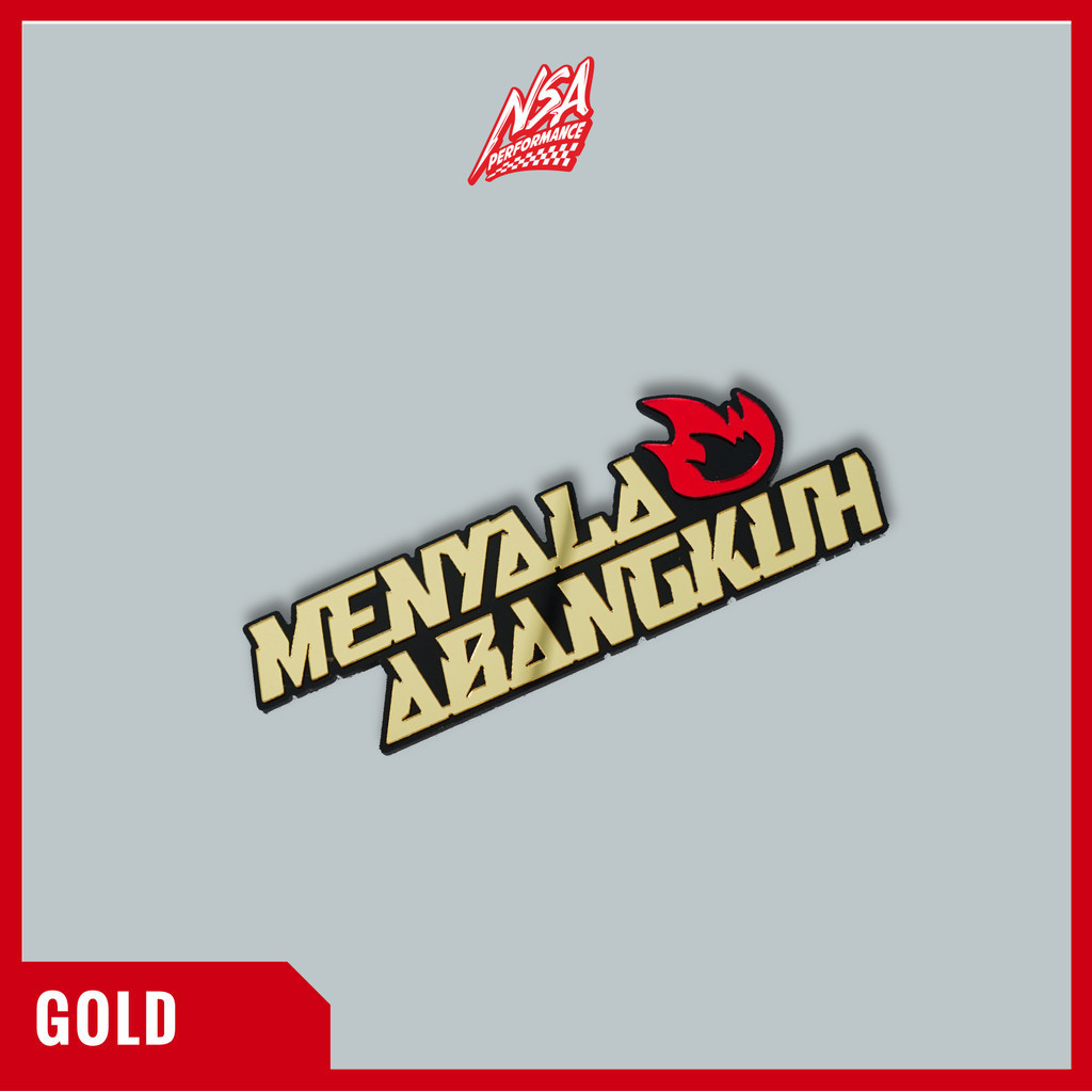 NSA EMBLEM MENYALA ABANGKUH EMBLEM STICKER TIMBUL STIKER 3D MENYALA ABANGKUH TIMBUL EMBLEM MOTOR RACING - foto 7