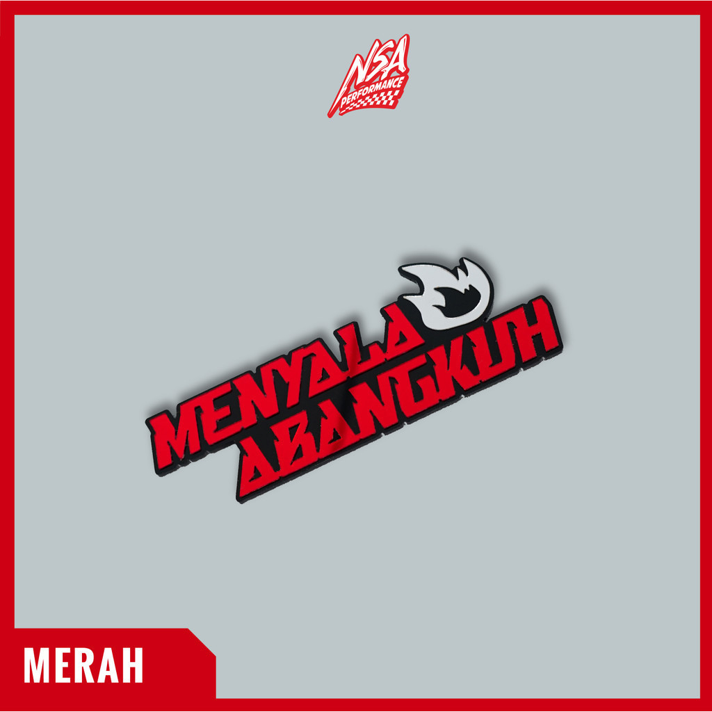 NSA EMBLEM MENYALA ABANGKUH EMBLEM STICKER TIMBUL STIKER 3D MENYALA ABANGKUH TIMBUL EMBLEM MOTOR RACING - foto 8