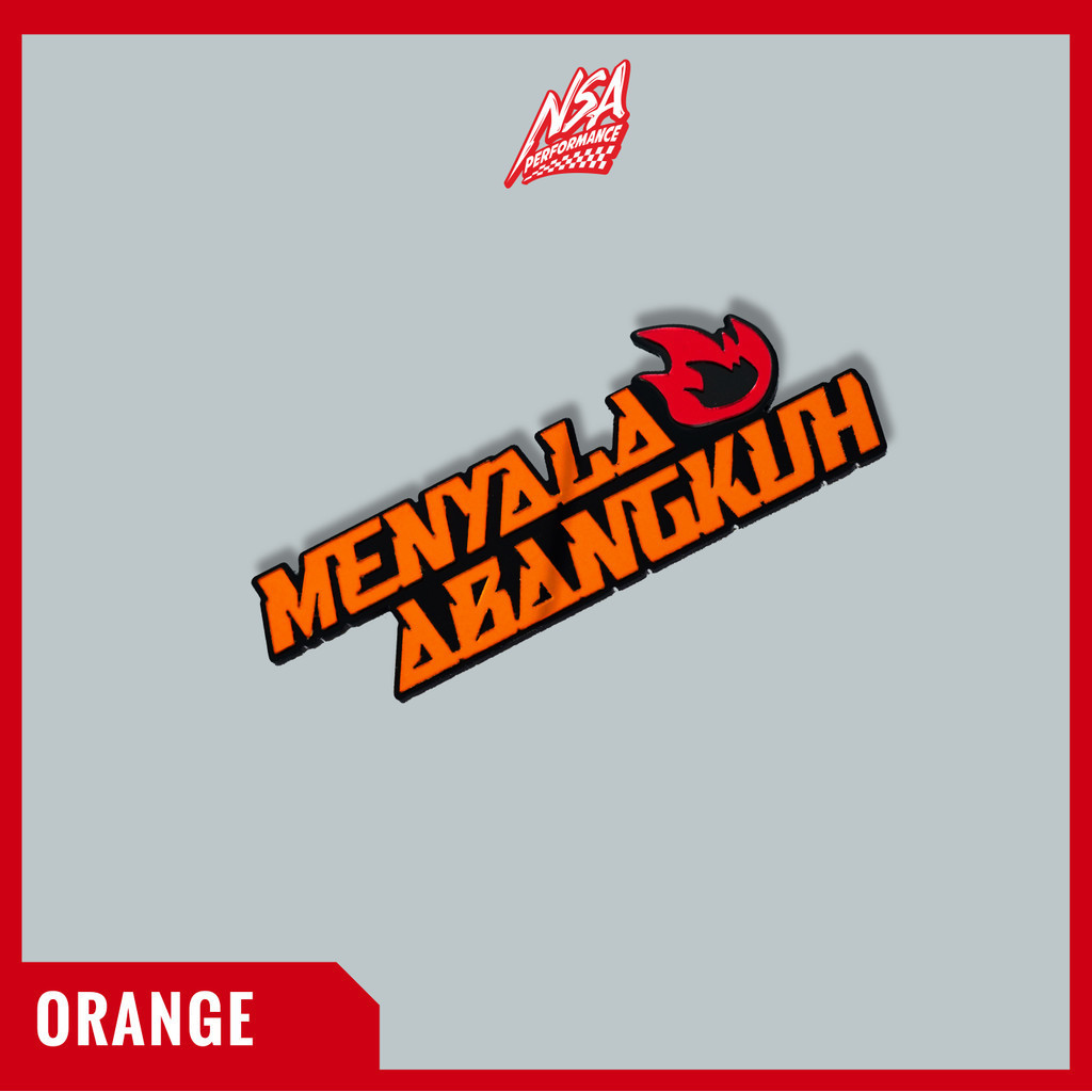 NSA EMBLEM MENYALA ABANGKUH EMBLEM STICKER TIMBUL STIKER 3D MENYALA ABANGKUH TIMBUL EMBLEM MOTOR RACING - foto 9