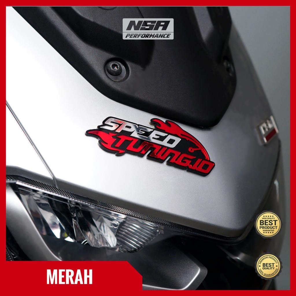 NSA EMBLEM SPEEDTUNING EMBLEM STICKER TIMBUL STIKER 3D LOGO SPEEDTUNING TIMBUL EMBLEM MOTOR RACING - foto 5