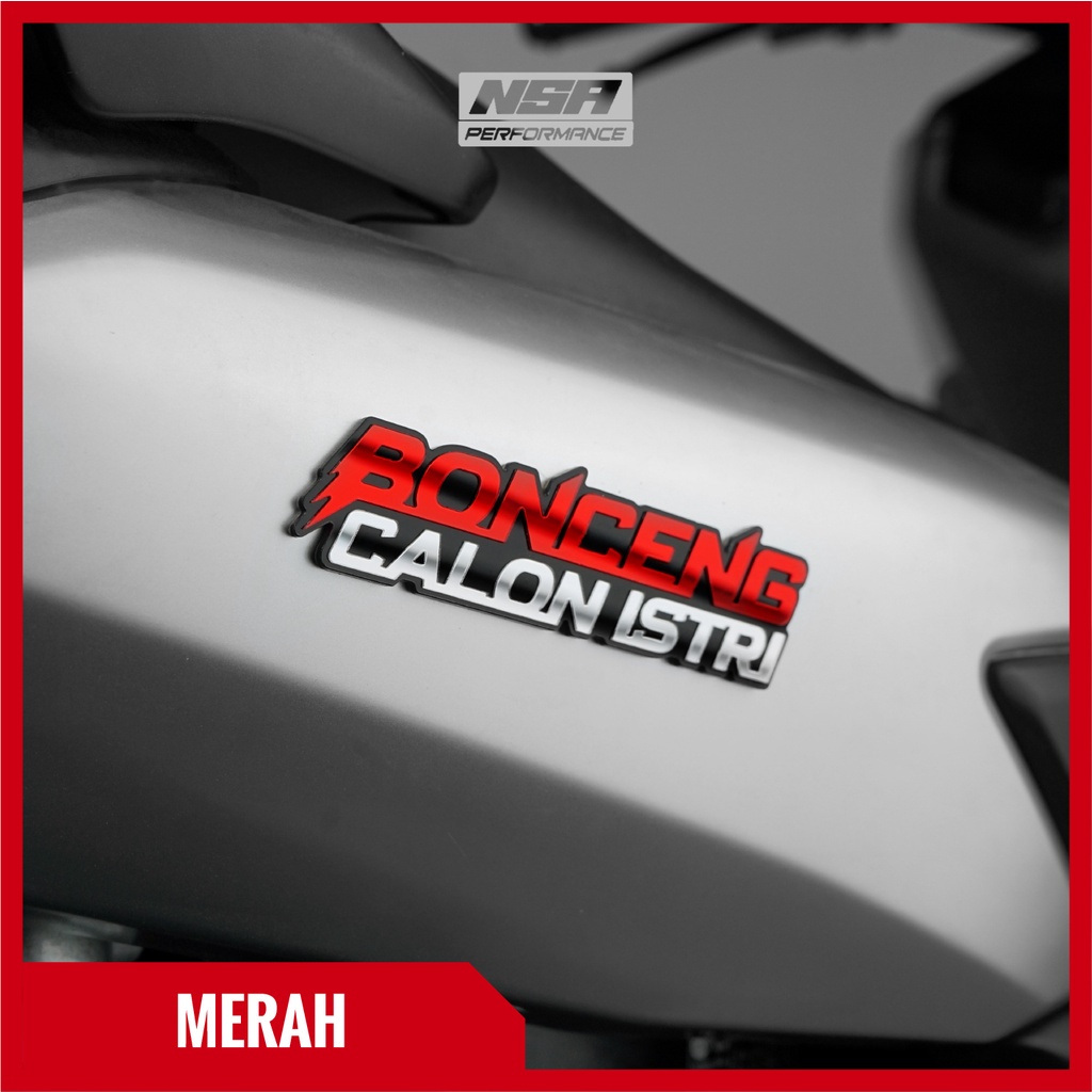 NSA 1PCS EMBLEM BONCENG CALON ISTRI ALL MOTOR BEAT VARIO NMAX DLL BUKAN STICKER ATAU STIKER BONCENG CALON ISTRI EMBLEM MOBIL AKSESORIS KEREN UNTUK MOTOR VARIASI BEAT VARIO NMAX KEREN EMBLEM BEAT EMBLEM VARIO EMBLEM NMAX STIKER CUTTING CUSTOM - foto 4