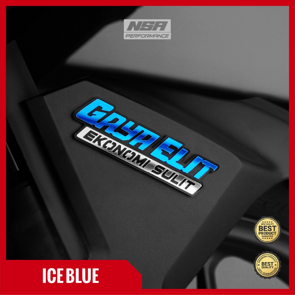 NSA EMBLEM GAYA ELIT EKONOMI SULIT YANG LAGI VIRAL BUKAN STICKER ATAU STIKER GAYA ELIT EKONOMI SULIT STIKER CUTTING GAYA ELIT EKONOMI SULIT AKSESORIS MOTOR BEAT VARI NMAX KEREN VARIASI MOTOR RACING EMBLEM GAYA ELIT EKONOMI SULIT - foto 7